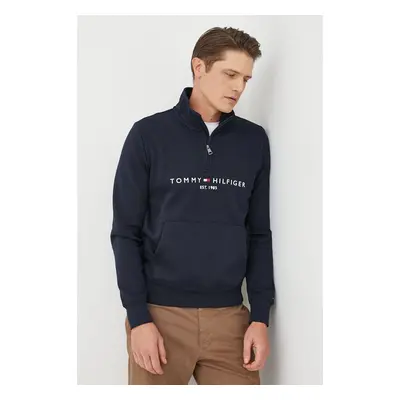 Mikina Tommy Hilfiger pánská, tmavomodrá barva, s aplikací 71718921