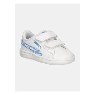 Dětské sneakers boty Puma Smash 3.0 L Icy Monster bílá barva, 397990 98697691