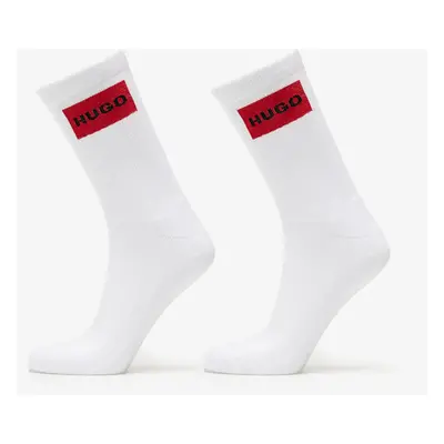 Ponožky Hugo Boss Logo Quarter 2-Pack Socks White 39-42 98131733