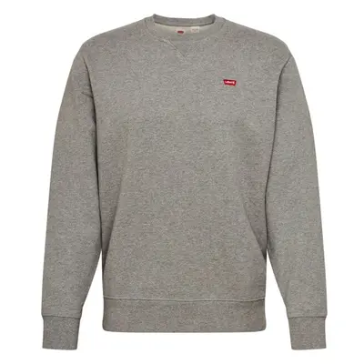 LEVIS Mikina Original Housemark Sweatshirt šedá / ohnivá červená / 49910250