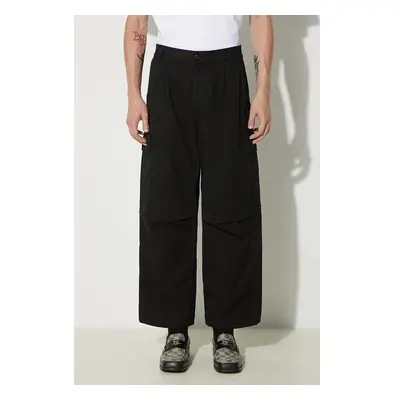 Bavlněné kalhoty Carhartt WIP Cole Cargo Pant černá barva, jednoduché, 95192730