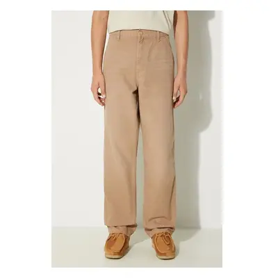 Bavlněné kalhoty Carhartt WIP Simple Pant béžová barva, přiléhavé, 97962863