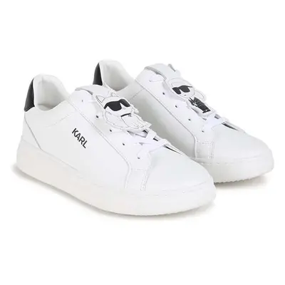 Dětské kožené sneakers boty Karl Lagerfeld bílá barva, Z30313 96305707