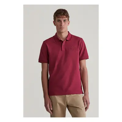 POLOKOŠILE GANT REG TONAL SHIELD SS POLO RICH WINE 98596888