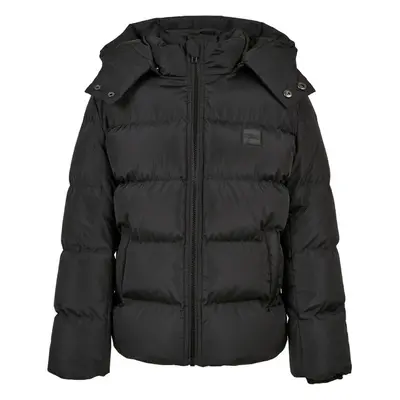 Urban Classics Chlapecká bunda Puffer s kapucí černá 91307286