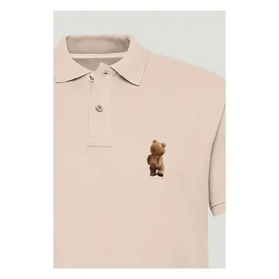 Polo Tričko Slim Fit, Barva Růžová, s Potiskem Teddys Opinion 95209675