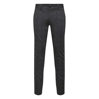 Only & Sons Chino kalhoty Mark šedá / černý melír 61607597