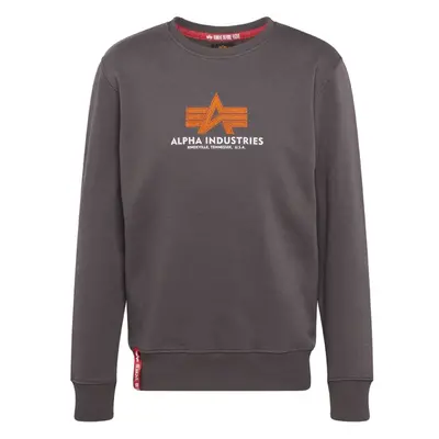 ALPHA INDUSTRIES Mikina tmavě šedá / oranžová / bílá 96936908