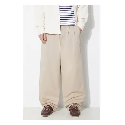 Bavlněné kalhoty Carhartt WIP Marv Pant béžová barva, jednoduché, 91586582