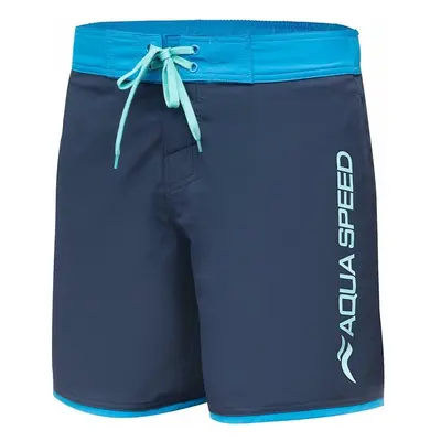 AQUA SPEED Mans Swimming Shorts Evan Navy Blue 99064139