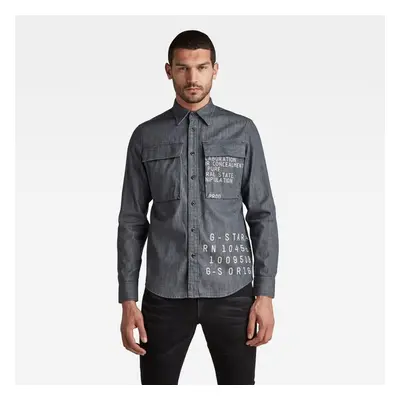 Shirt - G-star RAW Navy seal reg shirt aw gray 99082593