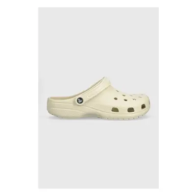 Pantofle Crocs Classic pánské, béžová barva, 10001 84011787