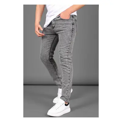 Madmext Pánské Kouřové Skinny Fit Džíny 5679 98803159