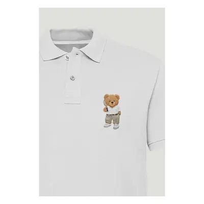 Polo Tričko Slim Fit, Barva Bílá, s Potiskem Prestige Teddy 95209577