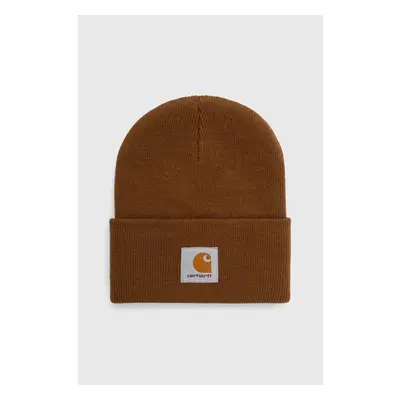 Čepice Carhartt WIP hnědá barva, z husté pleteniny 87665504