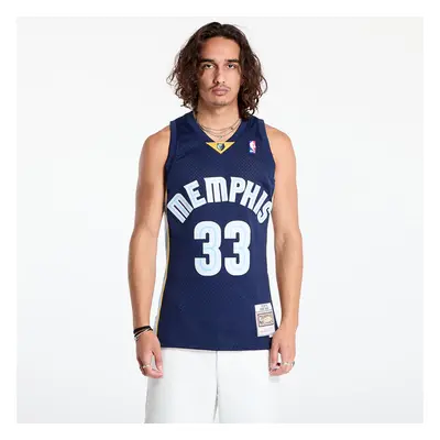 Dres Mitchell & Ness Memphis Grizzlies 33 Marc Gasol Dark Jersey Navy 96250667