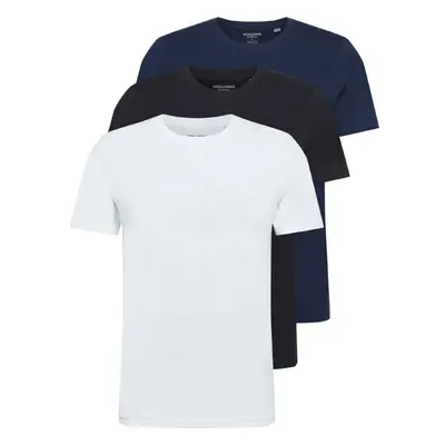 JACK & JONES Tričko noční modrá / černá / bílá 57839046