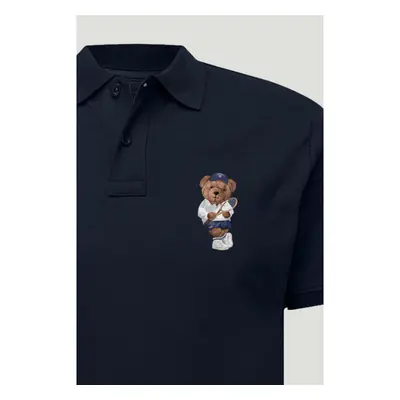 Polo Tričko Slim Fit, Barva Modrá, s Potiskem Tennis Teddy 95209531