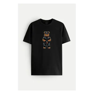 Tričko, Barva Černá, s Potiskem Policebear 95481528