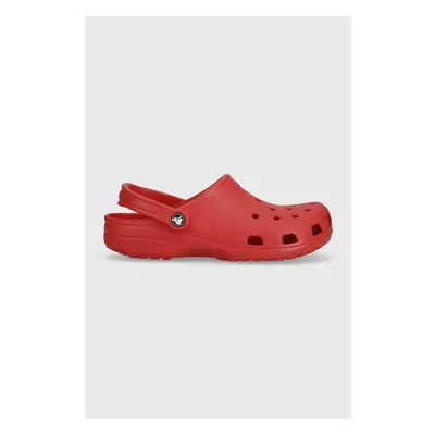 Pantofle Crocs Classic červená barva, 10001 86538486