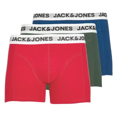 JACK & JONES Boxerky červená / černá / bílá 77143043