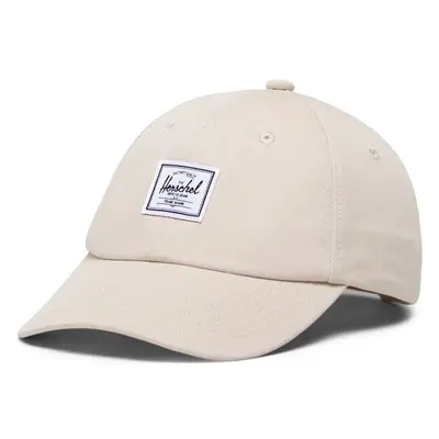 Kšiltovka Herschel Sylas Classic Cap béžová barva, hladká 89804246