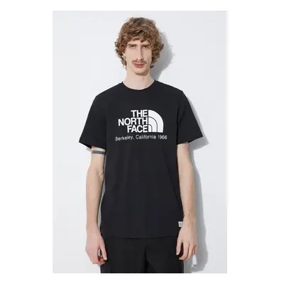 Bavlněné tričko The North Face M Berkeley California S/S Tee černá 90598559