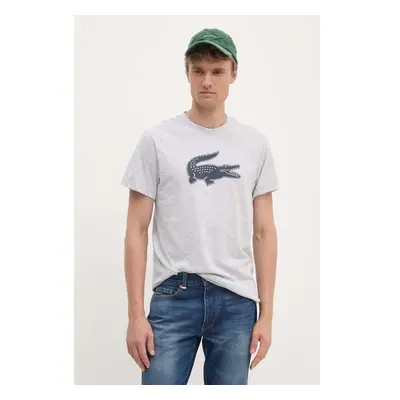 Tričko Lacoste Koszulka Lacoste Tee-shirt TH2042 MNC šedá barva, s 96318124