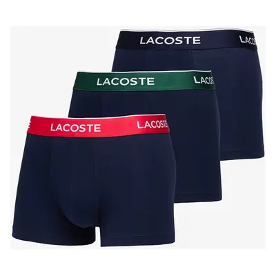 Boxerky LACOSTE 3-Pack Casual Cotton Stretch Boxers Navy 97276704