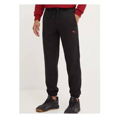 Tepláky Puma F1 ESS Sweatpants černá barva, s potiskem, 625729 96275336