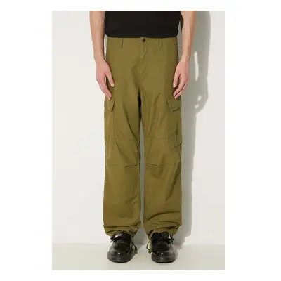 Bavlněné kalhoty Carhartt WIP Regular Cargo Pant zelená barva, ve 98724888