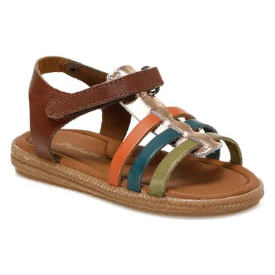 Polaris 81.510032.b Brown Baby Girl Flat Sandals 99102904