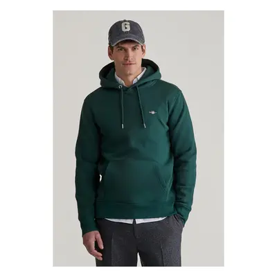 MIKINA GANT REG SHIELD HOODIE TARTAN GREEN 96191587