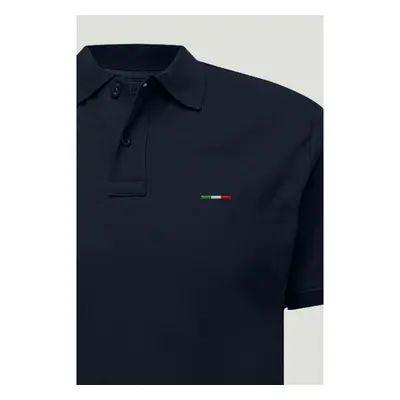 Polo Tričko Slim Fit, Barva Modrá, s Potiskem Italian Stripe 95209558