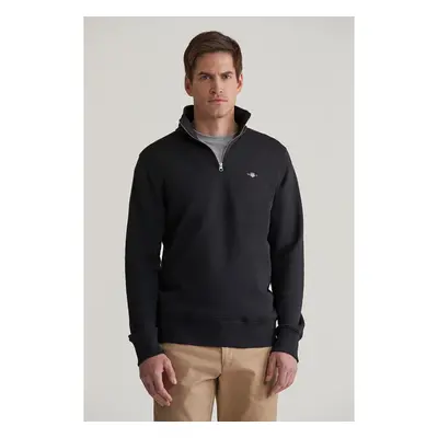 MIKINA GANT REG SHIELD HALF ZIP SWEAT BLACK 96191591