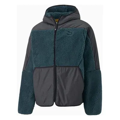 Pánská zimní bunda PUMA Sherpa Jacket Varsity Green 96047285