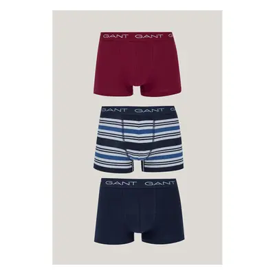 SPODNÍ PRÁDLO GANT MULTISTRIPE TRUNK 3-PACK EVENING BLUE 98529828