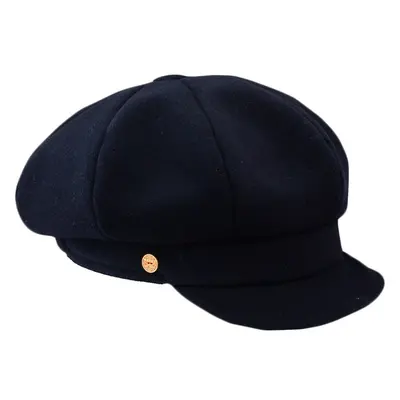 8-dílna dámská tmavěmodrá bekovka od Mayser - Camila Newsboy Cap 98682578