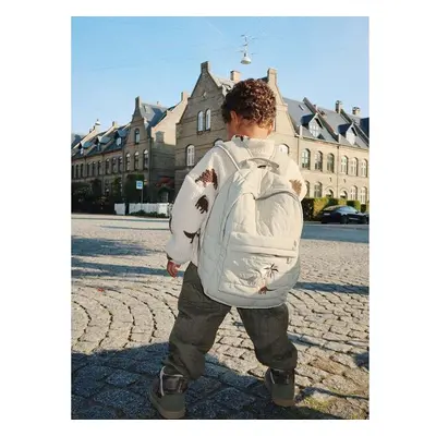 Dětský batoh Konges Sløjd JUNO QUILTED BACKPACK MIDI zelená barva, 98696594