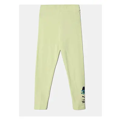 Dětské legíny Puma X TROLLS High Waist Leggings zelená barva, s 98697450