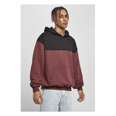 Urban Classics Upper Block Hoody cherry/blk 91335318