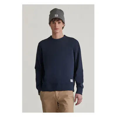 MIKINA GANT WASHED C-NECK SWEAT EVENING BLUE 96191855