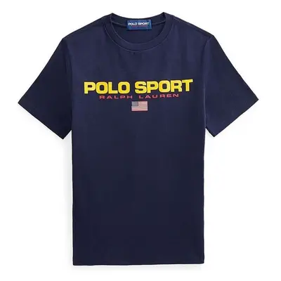 Dětské tričko Polo Ralph Lauren tmavomodrá barva, s potiskem 90018313