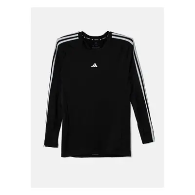 Tréninkové tričko s dlouhým rukávem adidas Performance Techfit černá 97991056