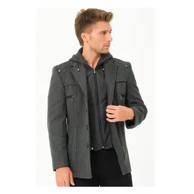 K7532 DEWBERRY MENS COAT-STRAIGHT ANTHRACITE 98594194