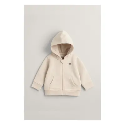 MIKINA GANT SHIELD ZIP HOODIE SOFT OAT 93464070