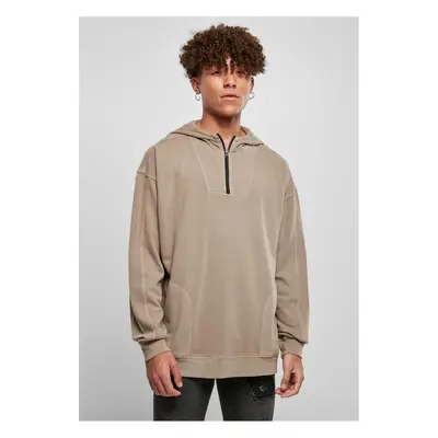 Urban Classics Overdyed Camp Hoody darkkhaki 91345261