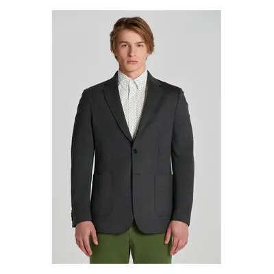 SAKO GANT SLIM JERSEY BLAZER DARK GRAPHITE 89451350