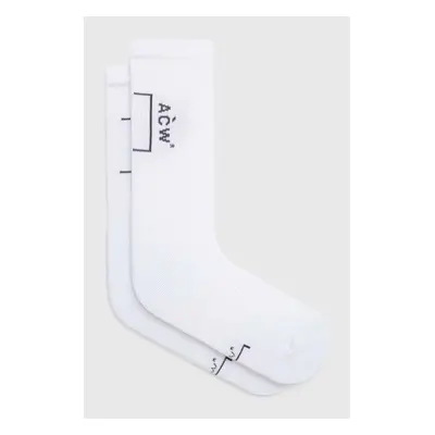 Ponožky A-COLD-WALL* BRACKET SOCK pánské, bílá barva, ACWMSK034C 85071861