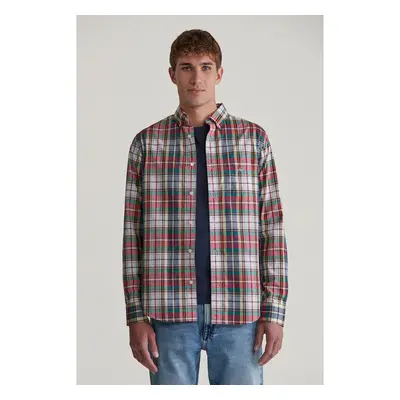 KOŠILE GANT REG POPLIN TARTAN CHECK SHIRT RUBY RED 96191897